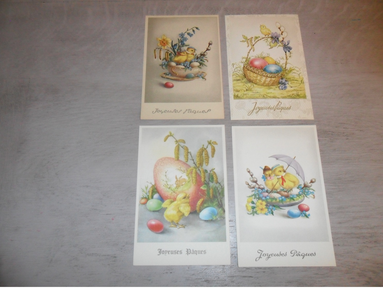 Beau lot de 60 cartes postales de fantaisie  Pâques   Mooi lot 60 postkaarten van fantasie  Pasen -  60 scans