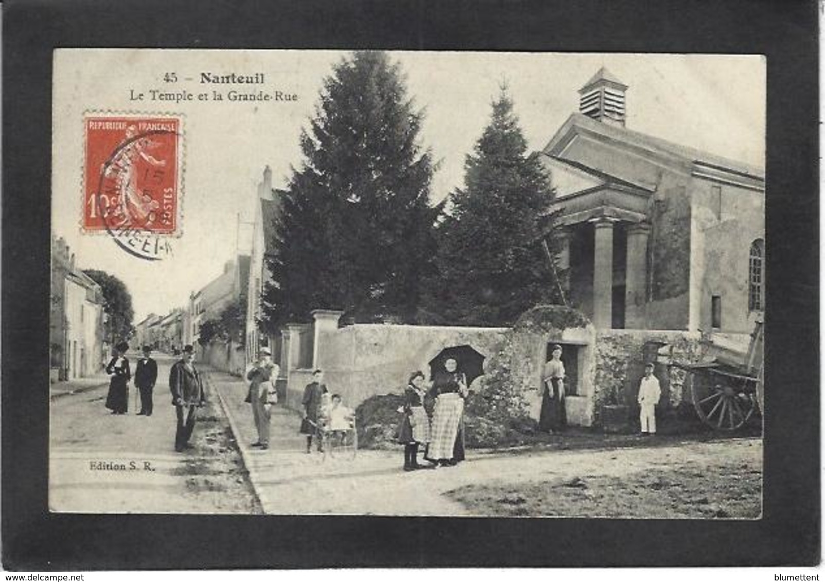 CPA Protestant Protestantisme église Réformée Circulé Temple Nanteuil - Monumentos