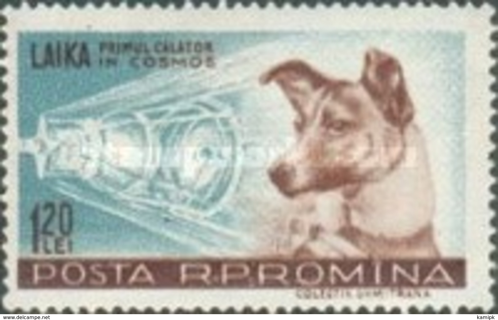 MINT  STAMPS Romania - Space - Laika  -  1957 - Unused Stamps