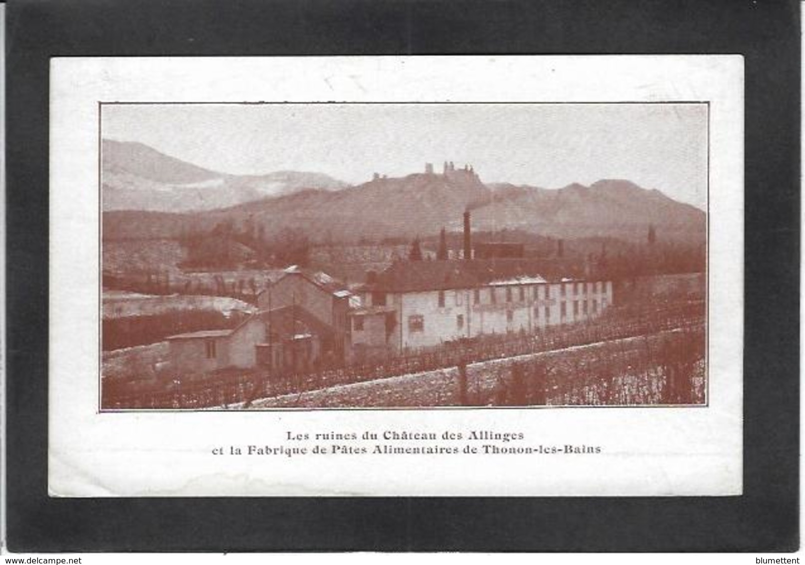 Cpa Haute Savoie 74 Non Circulé Thonon Les Bains Fabrique De Pâtes Usine - Thonon-les-Bains