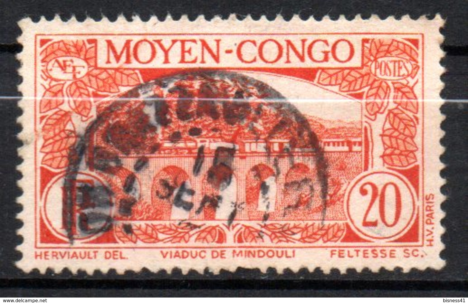 Col 14 /  Congo  N° 119 Oblitéré Cote   8,00 € - Oblitérés