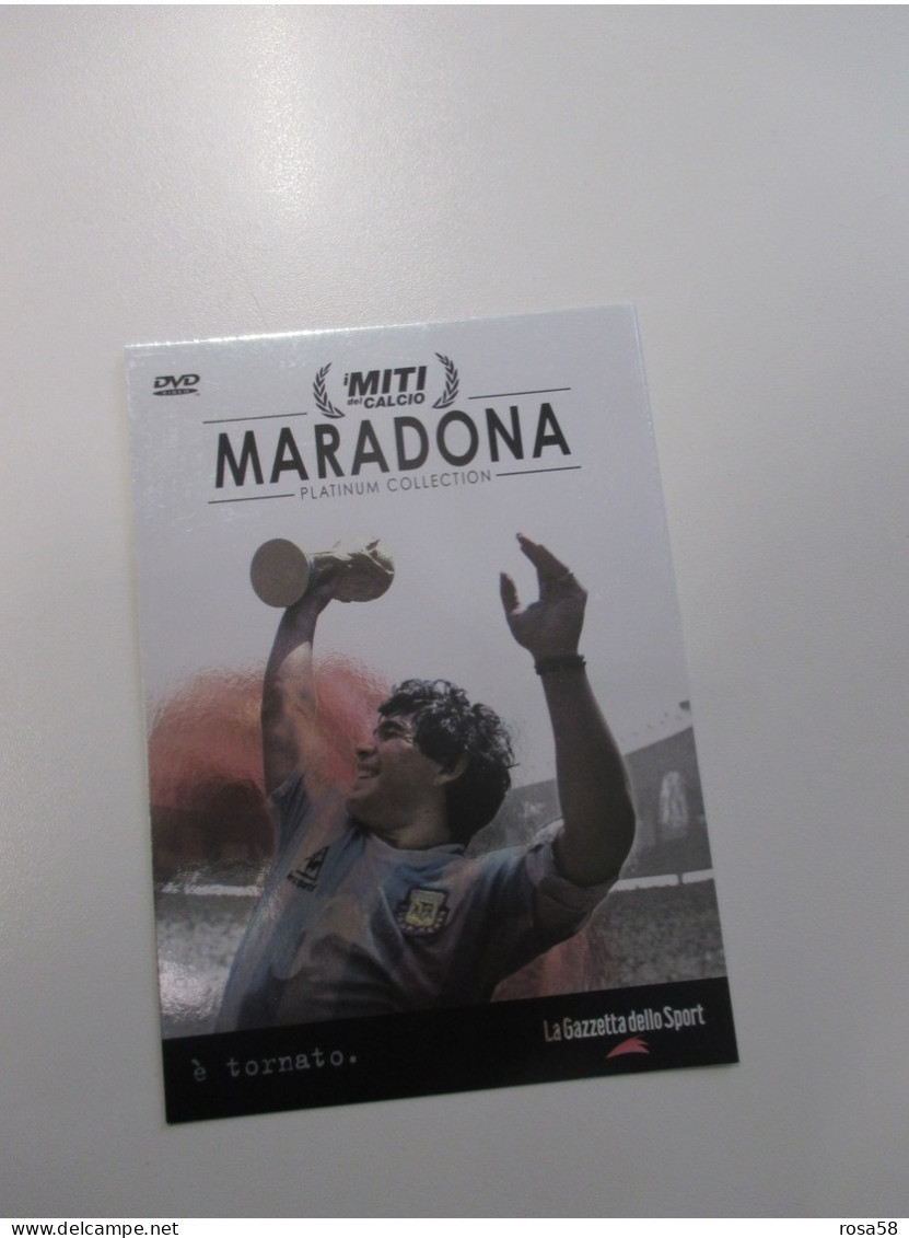 CALCIO Soccer Football  MARADONA Platinum Collection Cartolina Promocard - Calcio