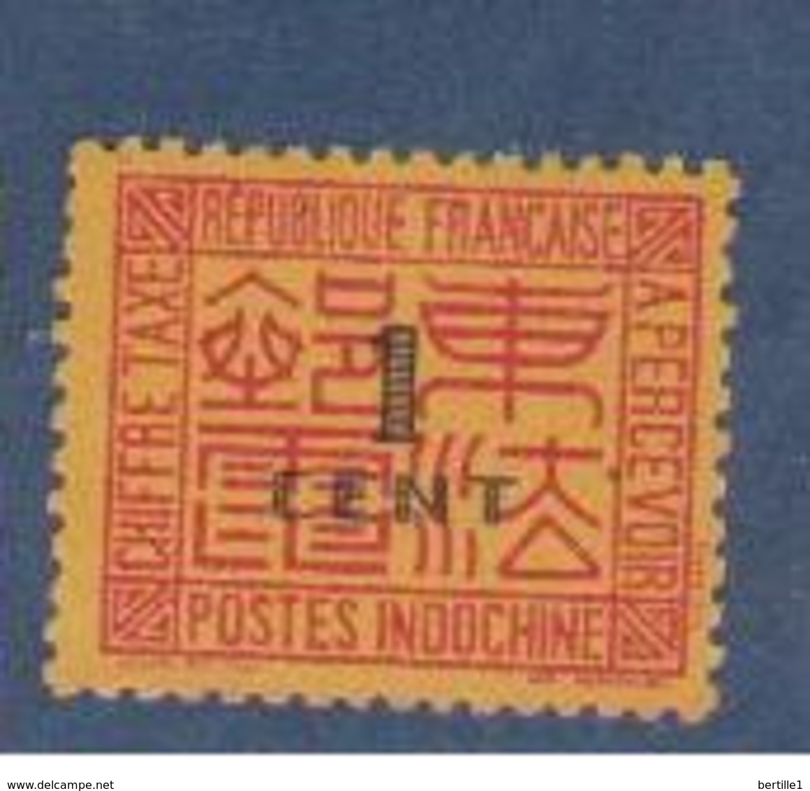 INDOCHINE        N°  YVERT  :  TAXE   60     NEUF AVEC  CHARNIERES      ( Ch 2/13  ) - Postage Due