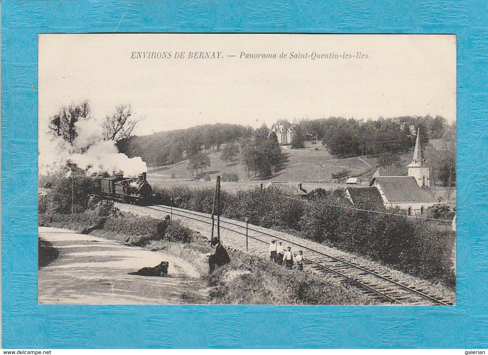 Panorama De Saint-Quentin-lès-Îles. - Environs De Bernay. - Ligne De Chemin De Fer, Passage D'un Train. - Other & Unclassified