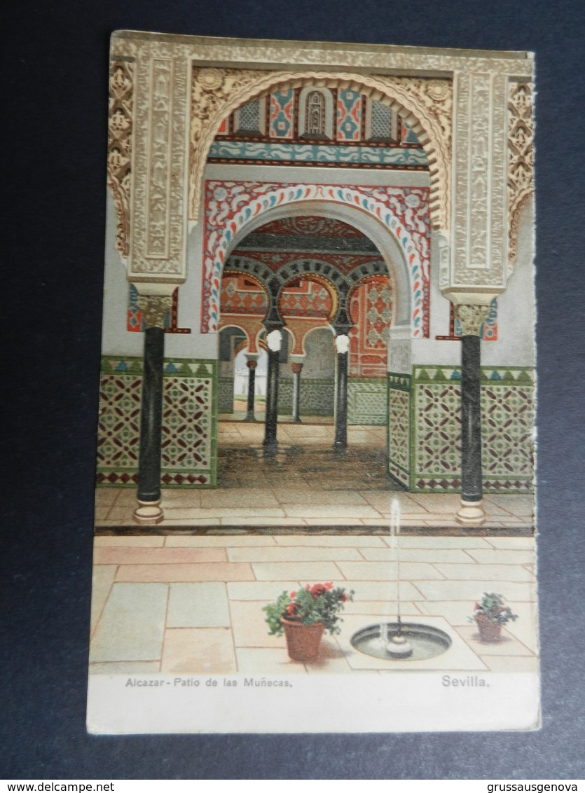 19924) ALCAZAR PATIO DE LAS MUNECAS NON VIAGGIATA 1904 CIRCA - Sevilla (Siviglia)