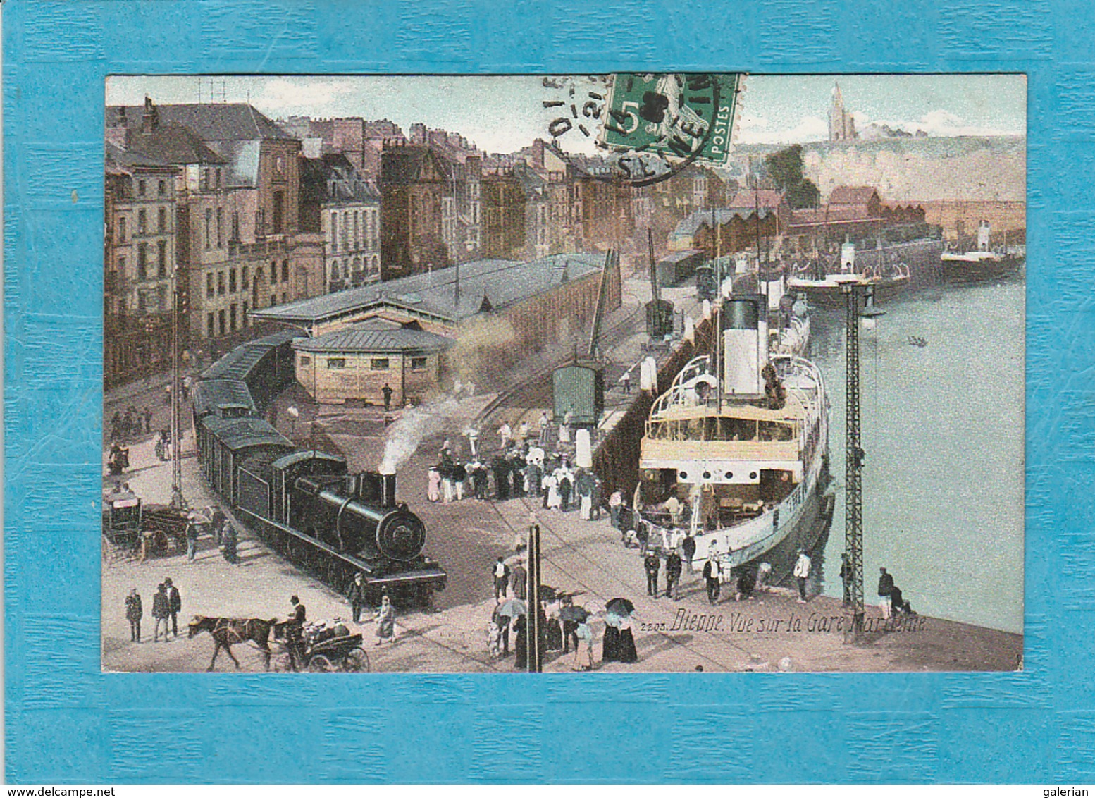 Dieppe. - Vue Sur La Gare Maritime. - Train, Bateaux. - Dieppe