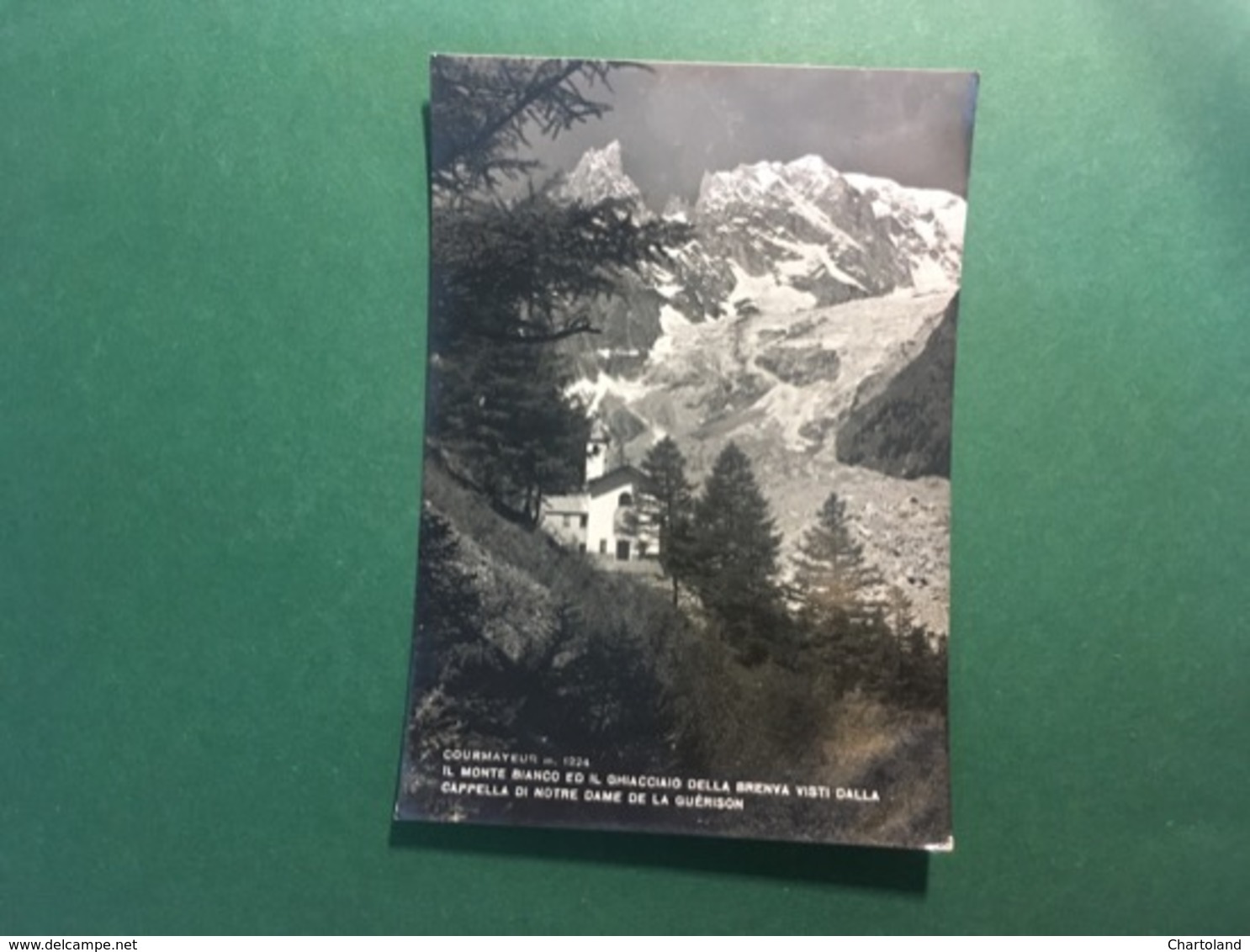 Cartolina Courmayeur - Il Monte Bianco Ed Il Ghiacciaio Della Brenva - 1955 - Altri & Non Classificati