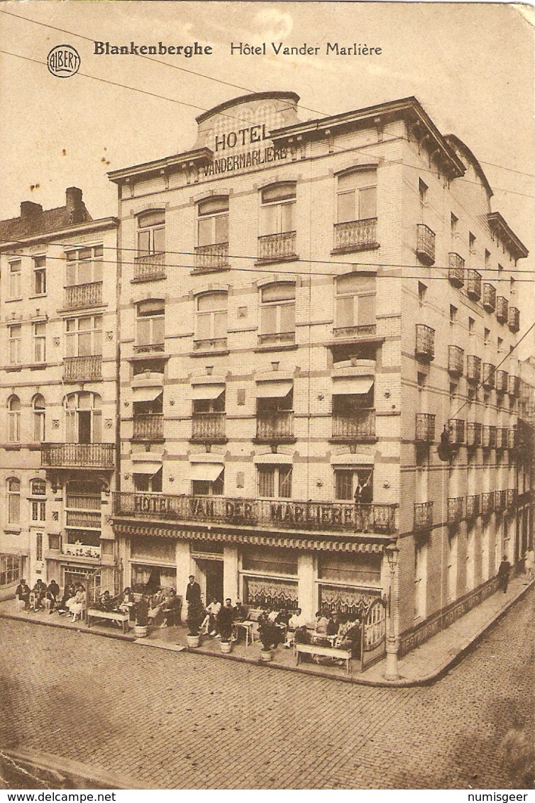 BLANKENBERGHE  --  Hôtel Vander Marlière - Blankenberge