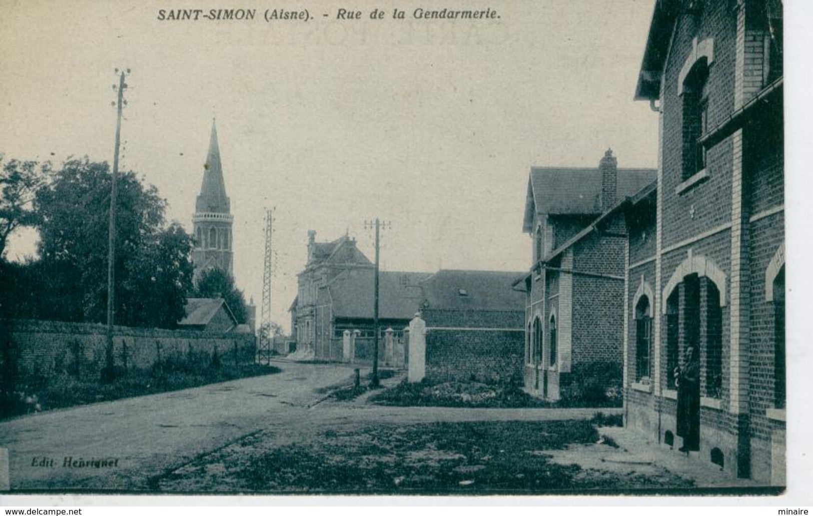 SAINT SIMON, Près Flavy-le-Martel , Rue De La Gendarmerie - Bon état - Otros & Sin Clasificación