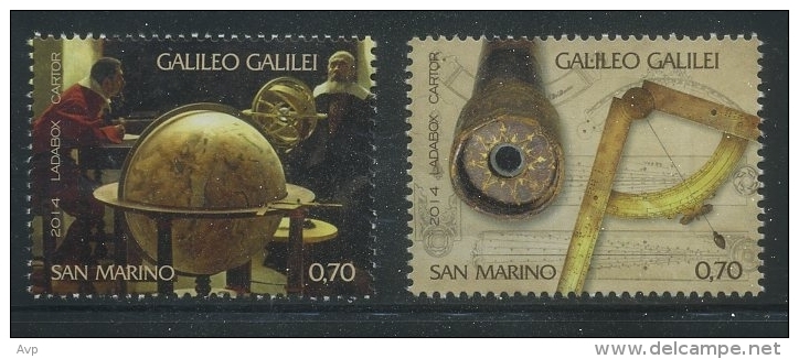 San Marino 2014 Galileo Galilei, Personalities, Famous People, Astronomy - Unused Stamps