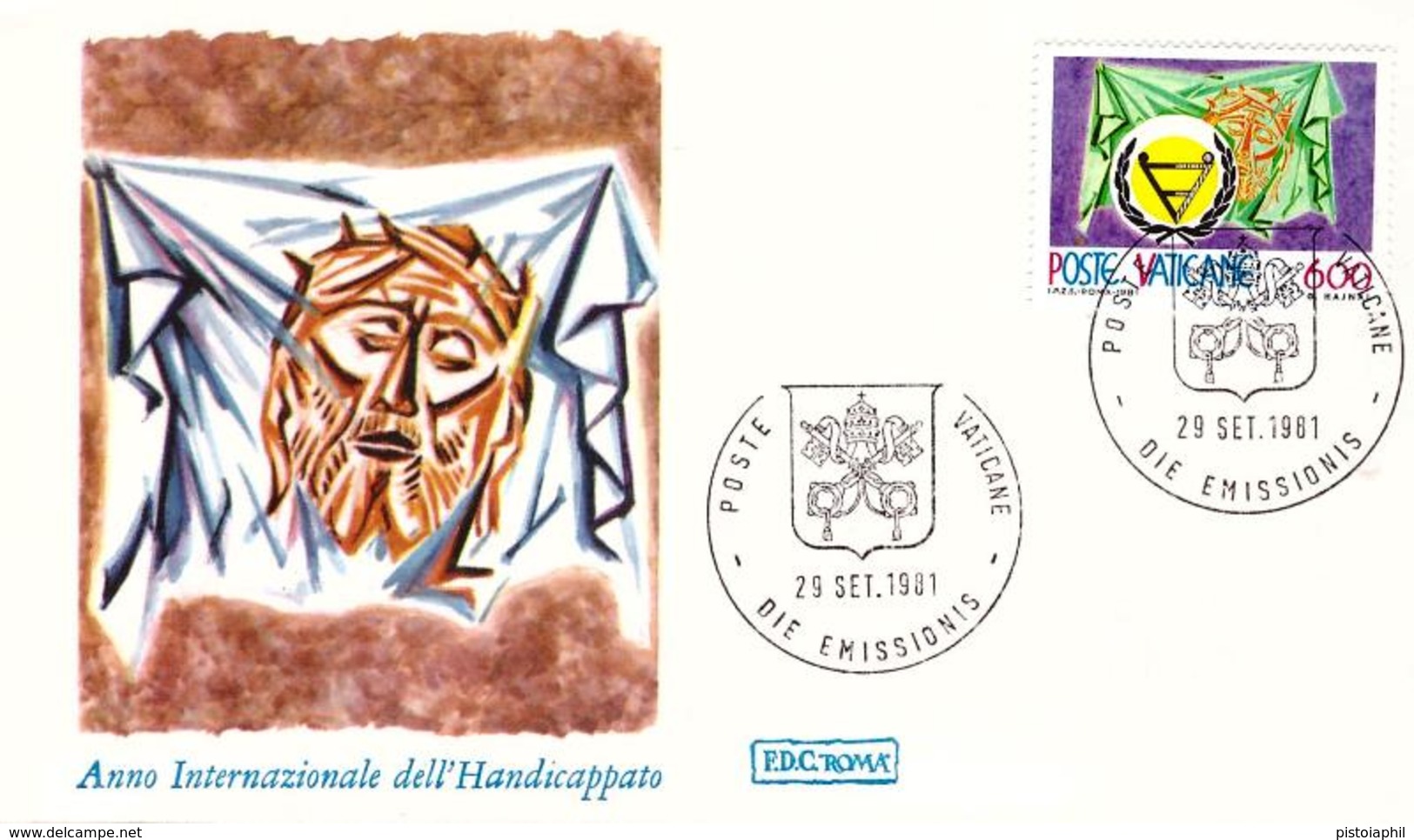 Fdc Roma Vaticano: ANNO DEL HANDICAPPATO (1981); No Viaggiata - FDC