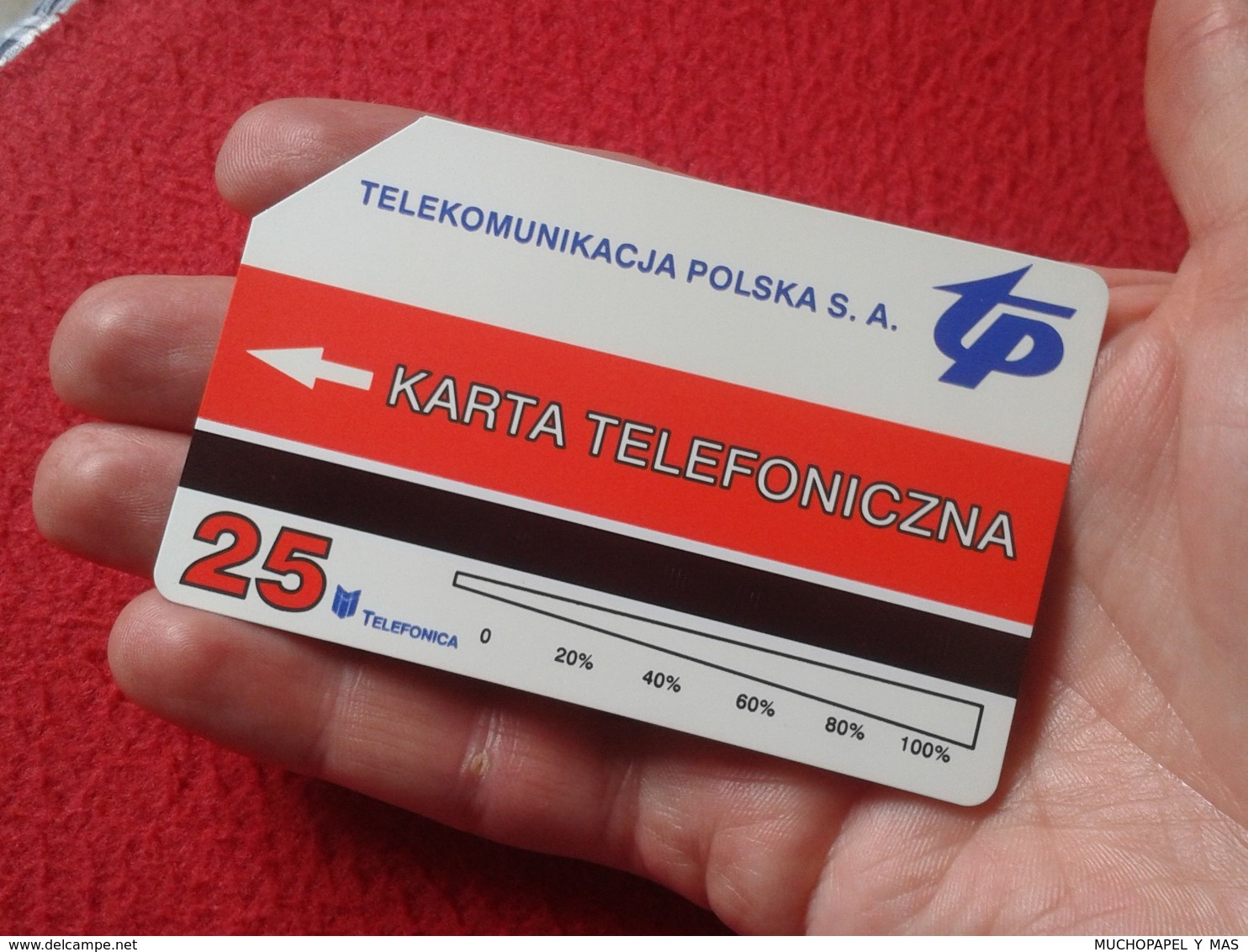 ANTIGUA TARJETA TELEFÓNICA PHONE CARD POLAND POLONIA TELEKOMUNIKACJA POLSKA CHESS AJEDREZ SZACHY KLUB SPORTOWY POZNAN VE - Polonia