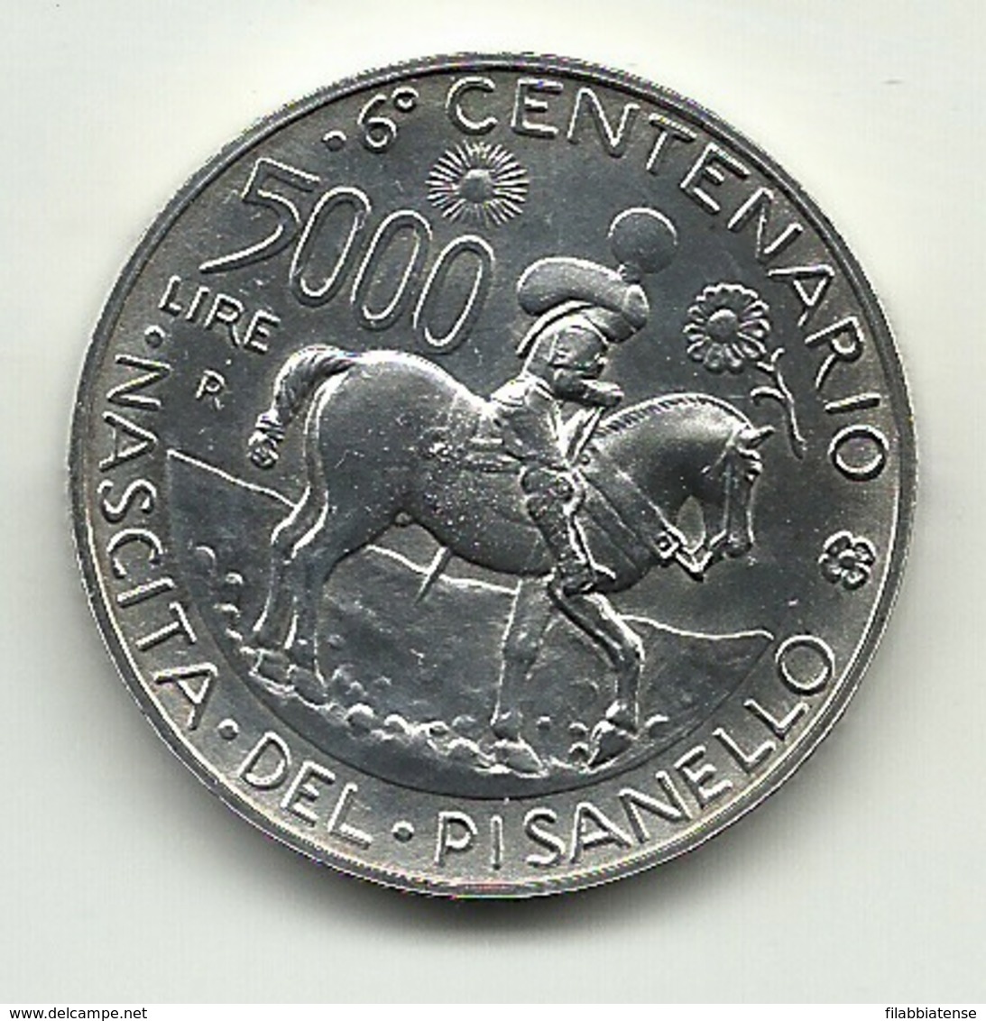 1995 - Italia 5.000 Lire Pisanello - Senza Confezione - Conmemorativas