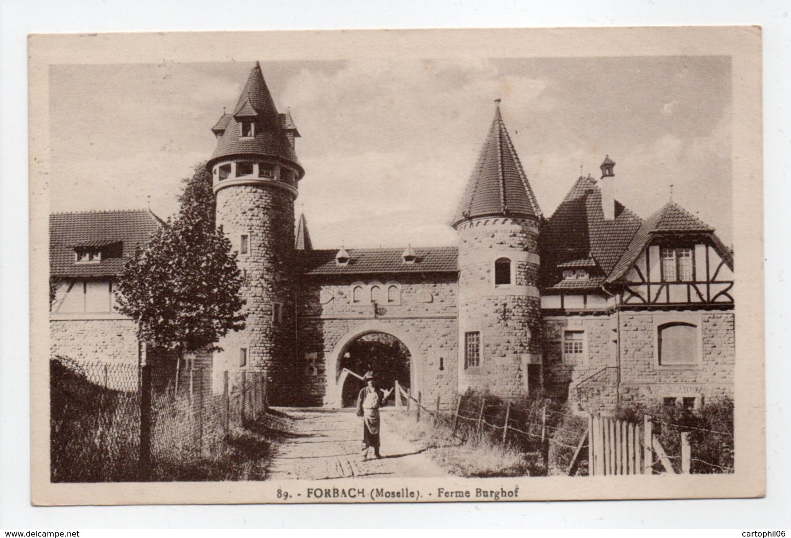 - CPA FORBACH (57) - Ferme Burghof 1931 - Edition Bonnevie N° 89 - - Forbach