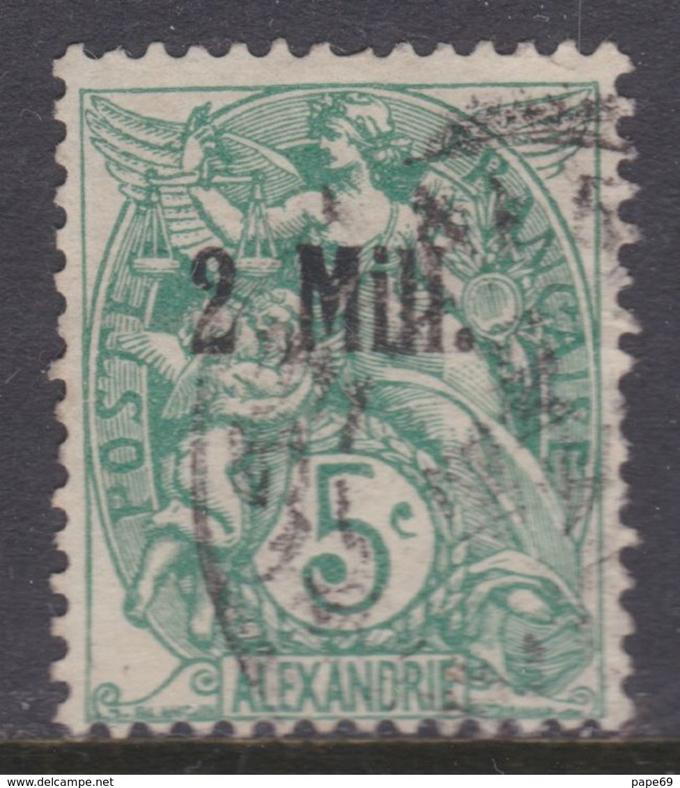 Alexandrie N°  35 O  Partie De Série 2 M Sur 5 C. Vert-jaune Oblitération Légère Sinon TB - Gebraucht