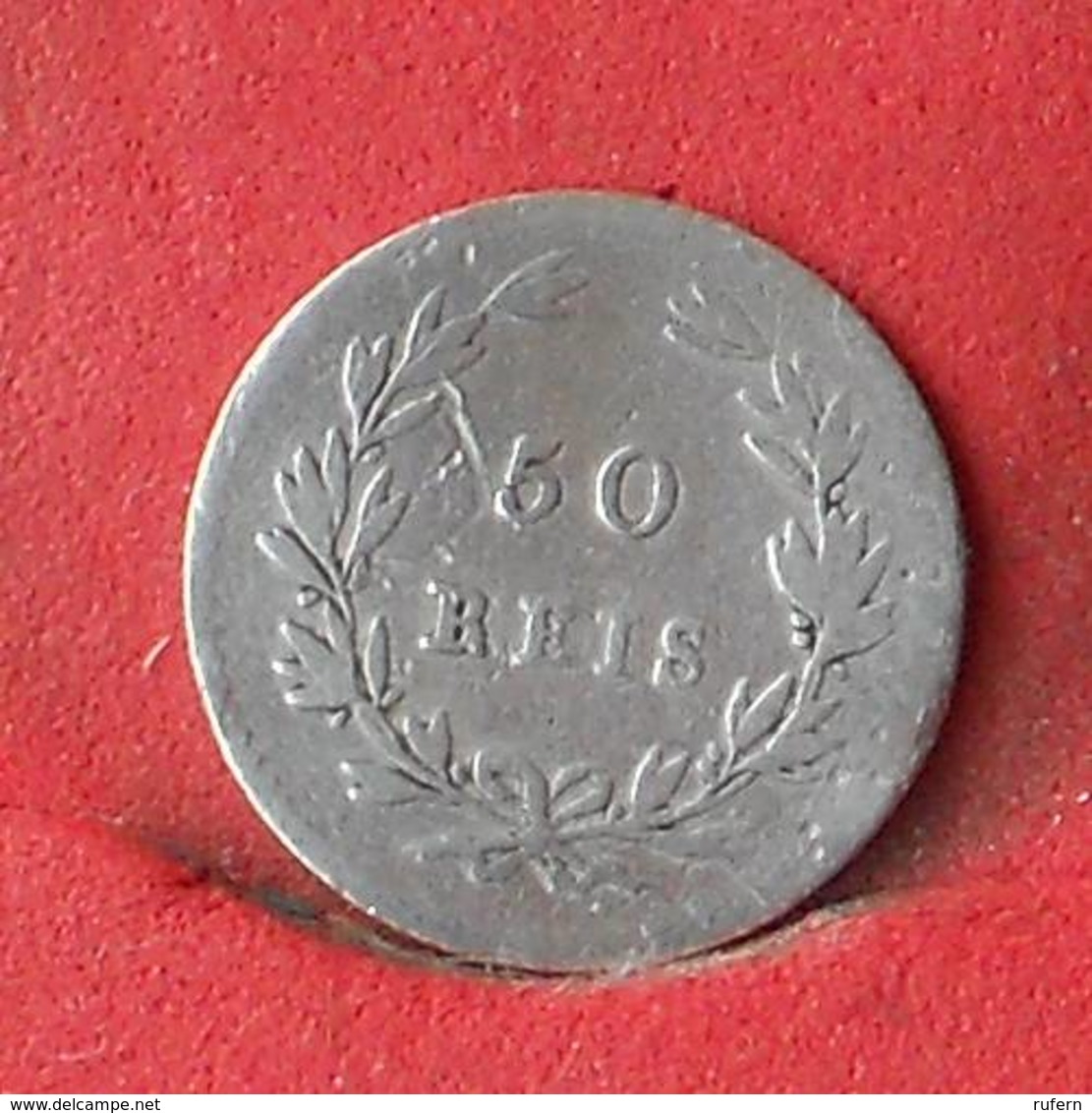 PORTUGAL 50 REIS 1855 - 1,25 GRS - 0,917 SILVER   KM# 493 - (Nº28482) - Portugal