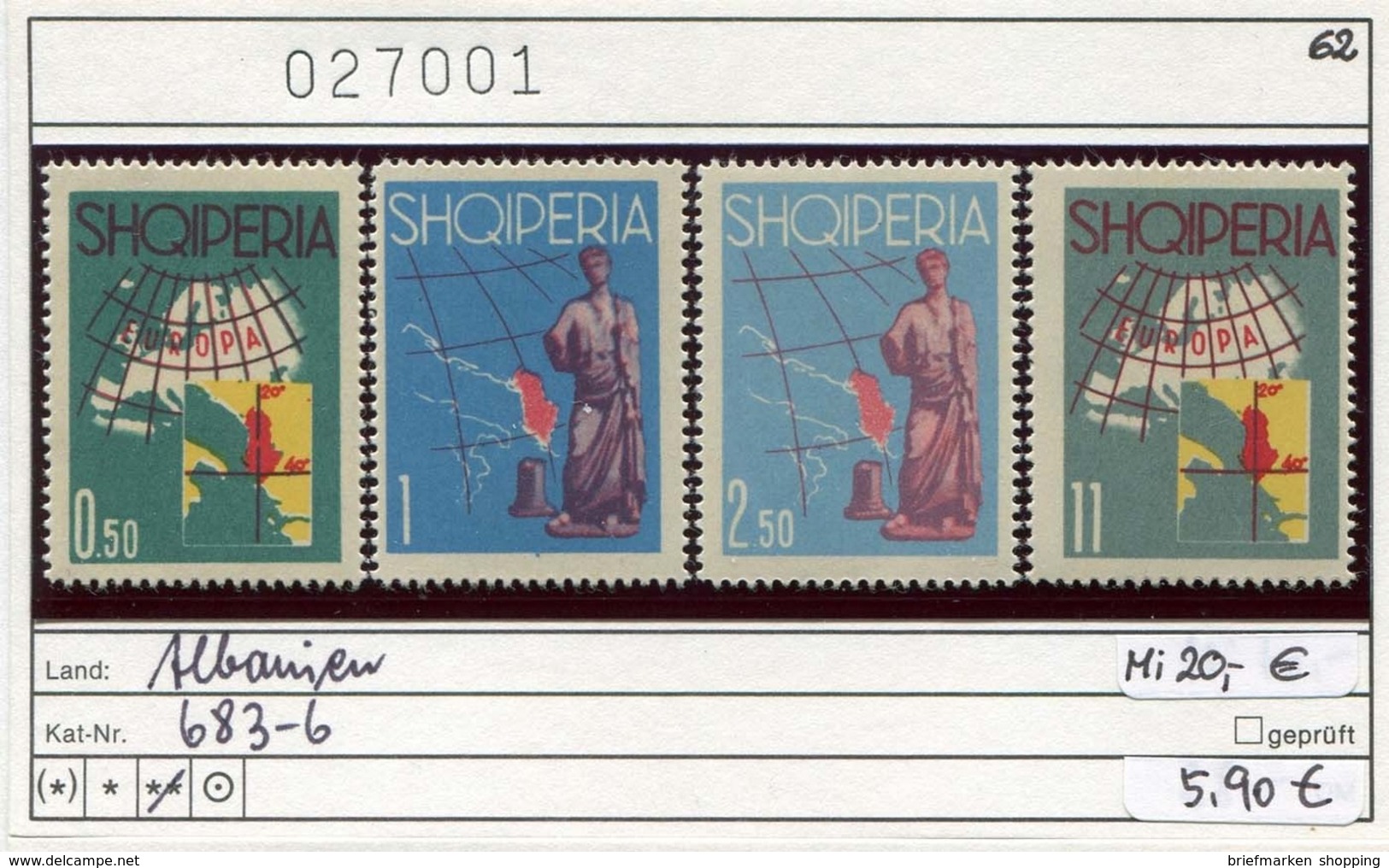 Albanien - Albanie - Albania - Michel 683-686 - ** Mnh Neuf Postfris - CEPT - Albanien