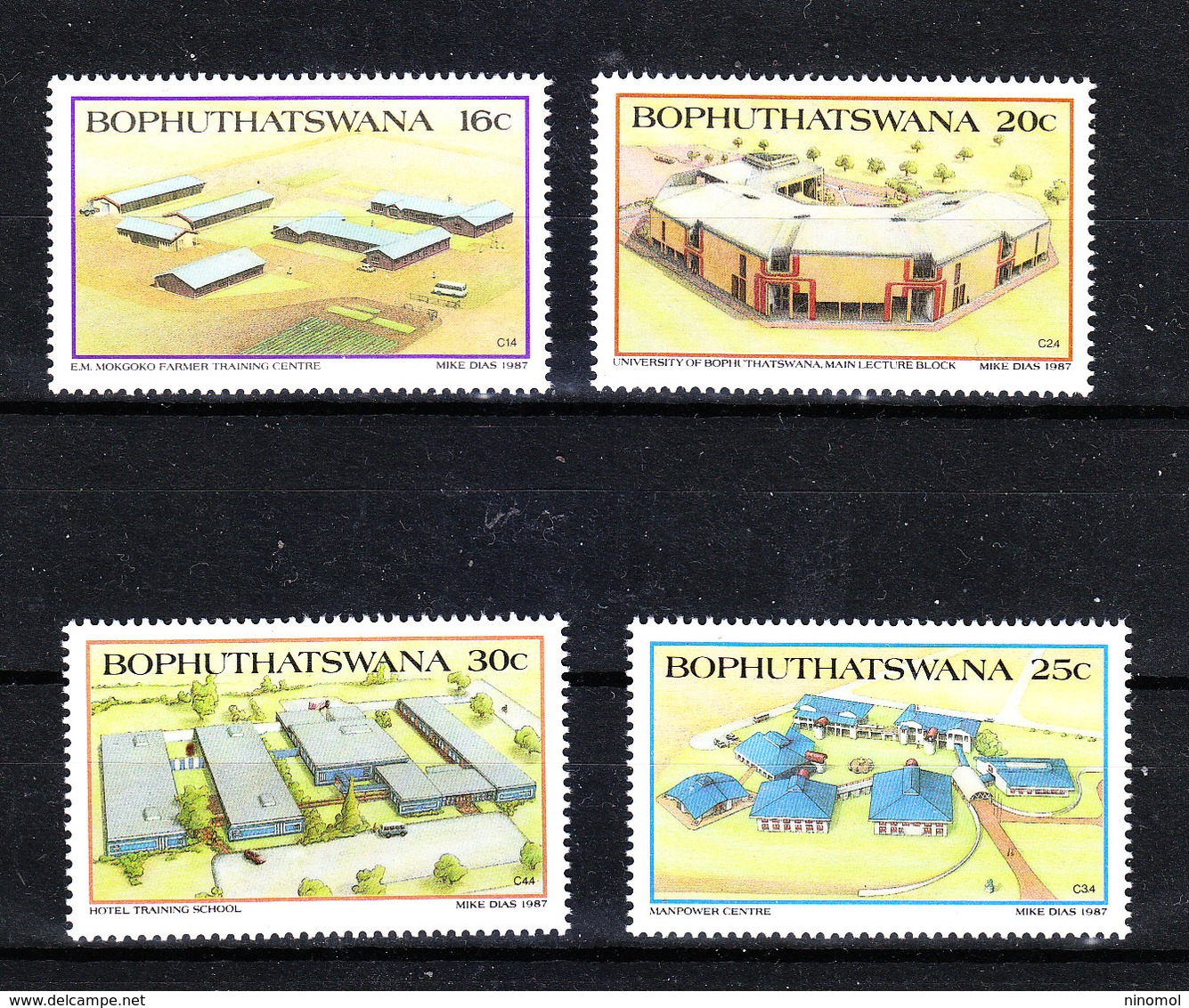 Bophuthatswana - 1987. Centri Tecnici,culturali; Università. Technical, Cultural Centers; University. Complete MNH Serie - Altri & Non Classificati