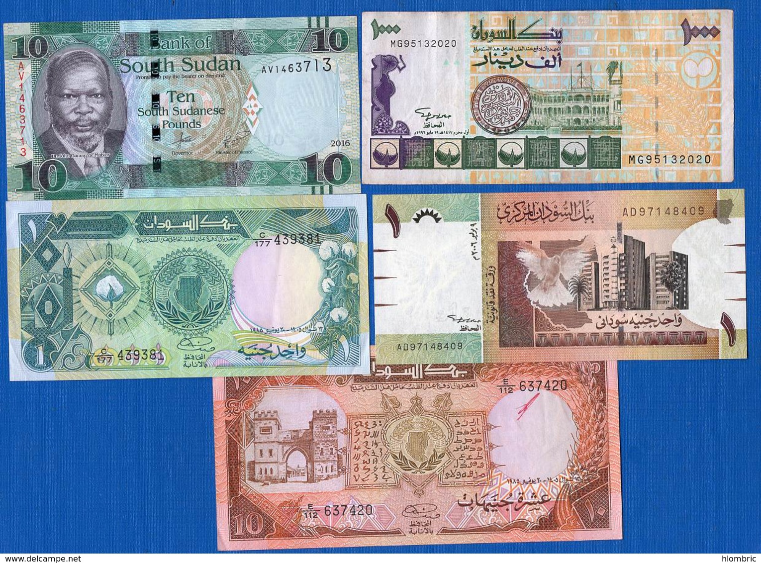 Soudan  9  Billets - Soudan