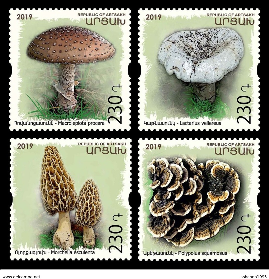 Armenien / Armenie / Armenia / Artsakh / Karabakh 2019, Mushrooms, Flora  - MNH - Paddestoelen