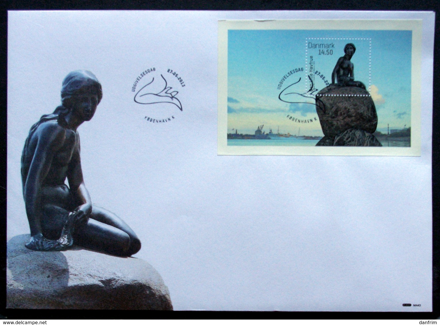 Denmark 2013 The Little Mermaid   Minr.1742  Block 51  FDC  (lot  2311 ) - FDC