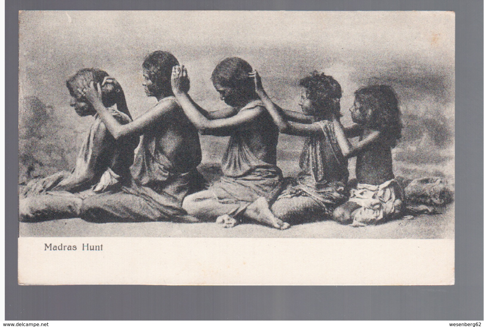 INDIA Madras Hunt Ca 1910 OLD POSTCARD - Indien