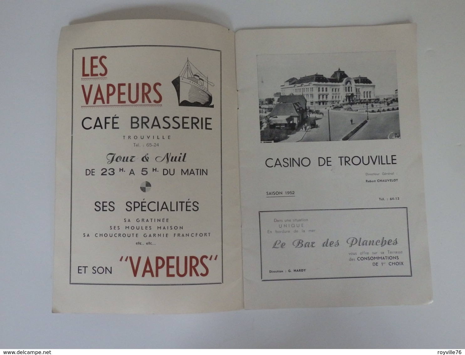 Programme Du Théâtre Du Casino De Trouville (14). - Programmes