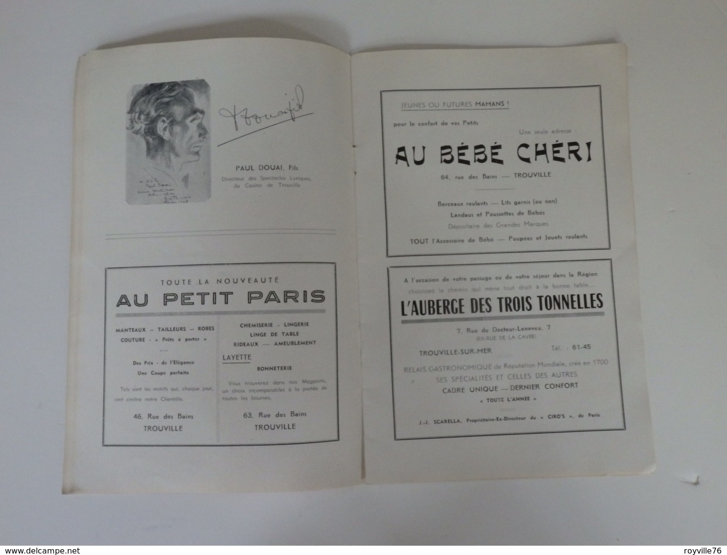 Programme Du Théâtre Du Casino De Trouville (14). - Programmes