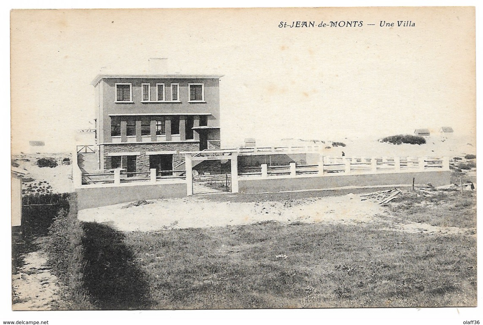 CPA VENDEE 85 SAINT JEAN De MONTS  Une Villa - Saint Jean De Monts