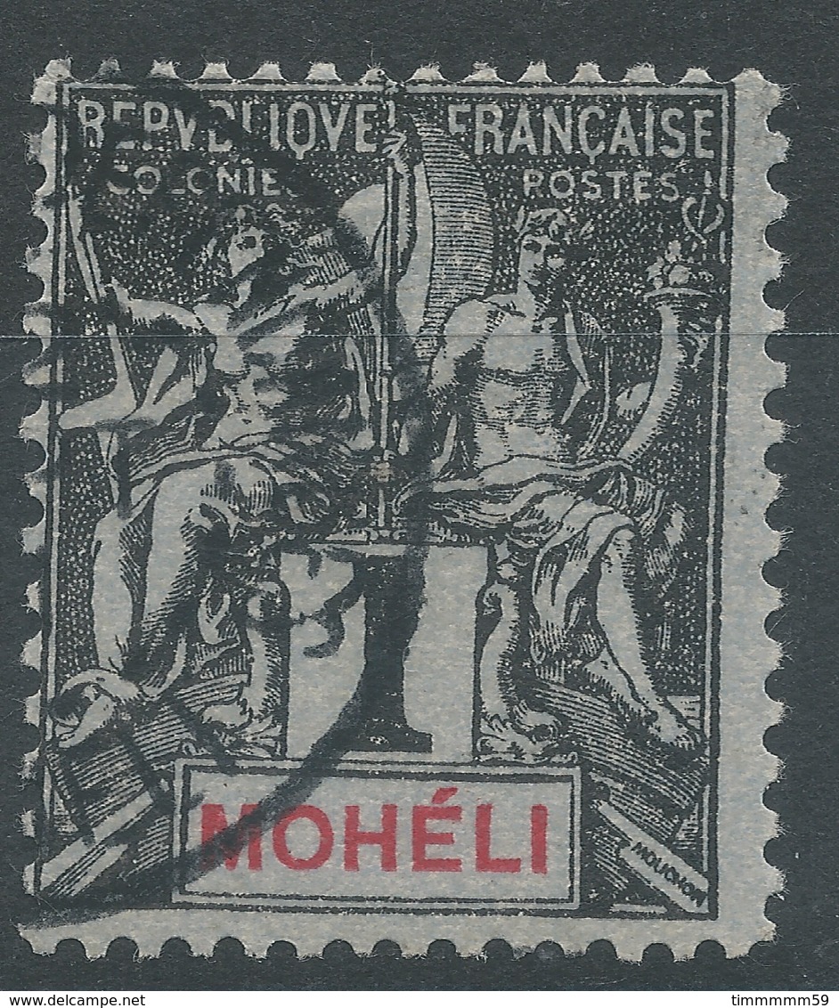 Lot N°48384  MOHELI N°1, Oblit Cachet à Date A Déchiffrer - Oblitérés