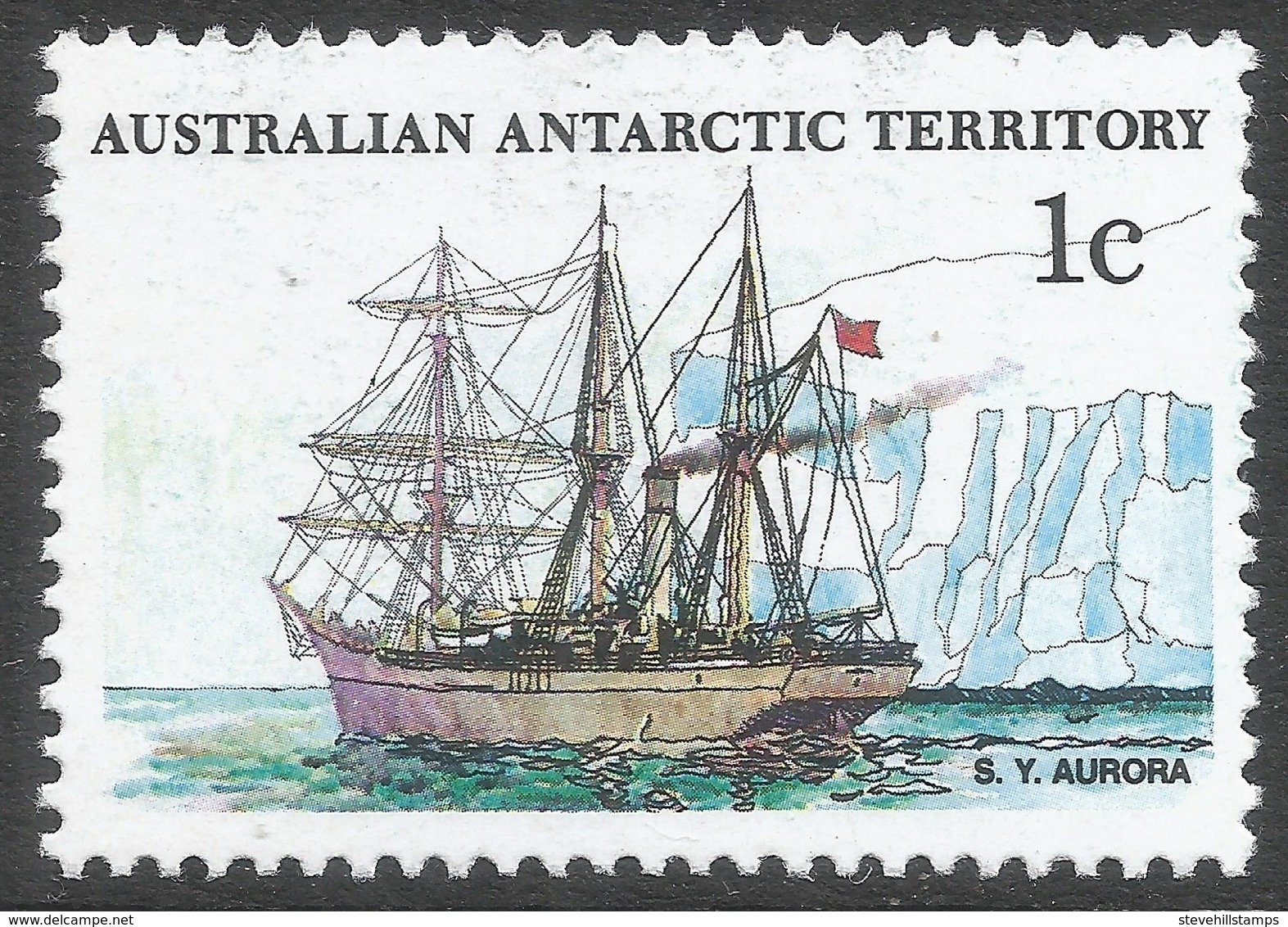 Australian Antarctic Territory. 1979 Ships. 1c MH. SG 37 - Unused Stamps