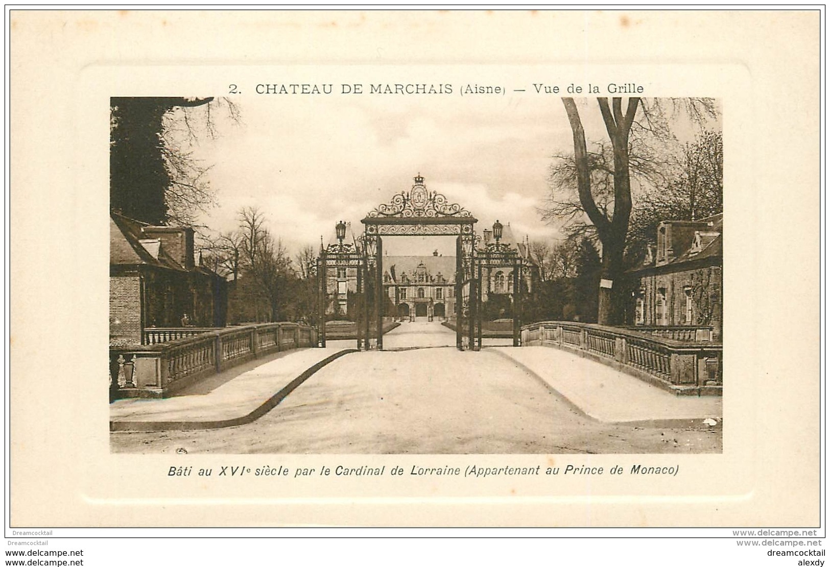 02 CHATEAU DE MARCHAIS. La Grille - Autres & Non Classés