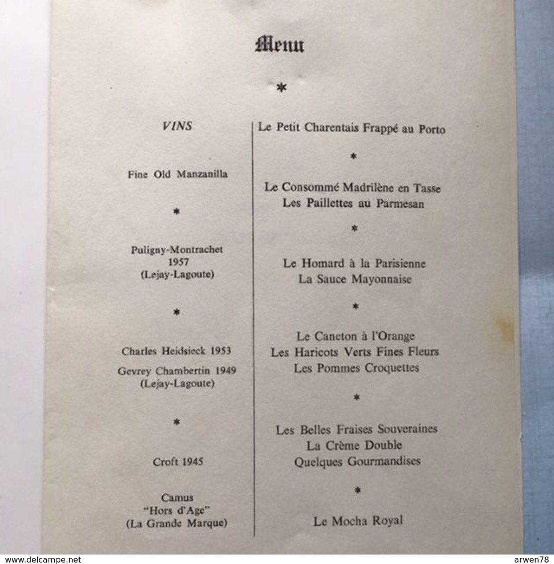 Menu & Plan De Table The Law Society Duke Philip D'edinburgh 6 Juillet 1961 - Menus