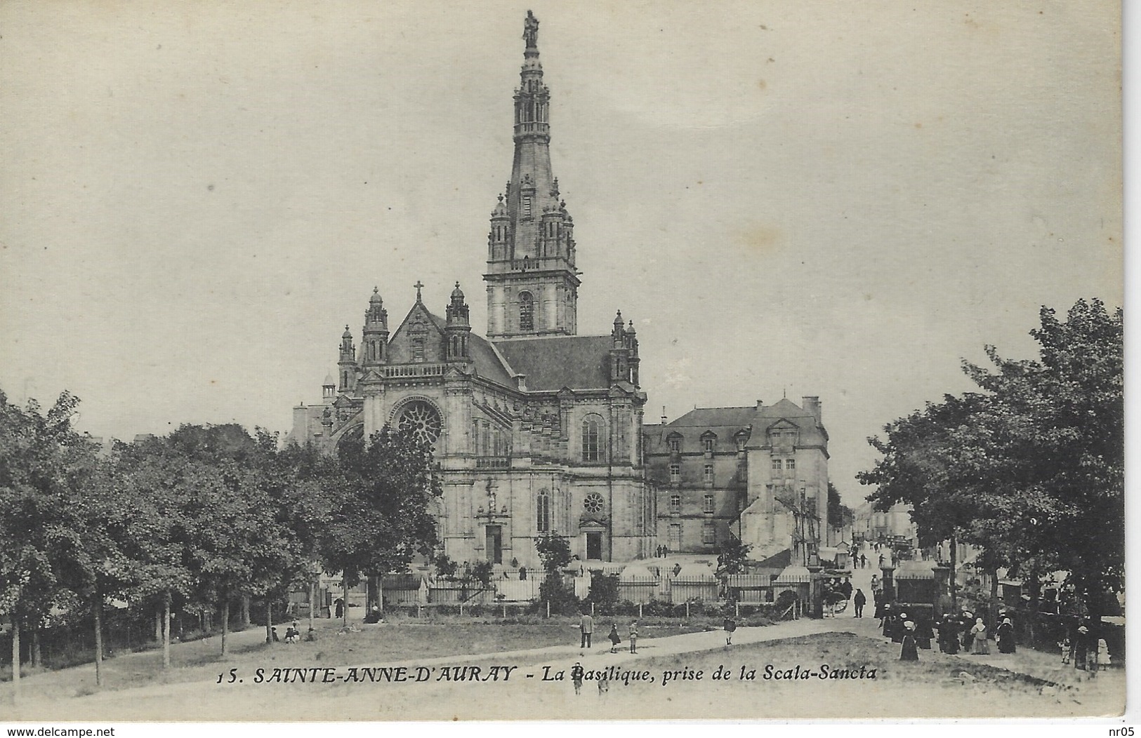 56 ( Morbihan  ) - SAINTE ANNE D'AURAY - La Basilique, Prise De La Scala Sancla - Sainte Anne D'Auray