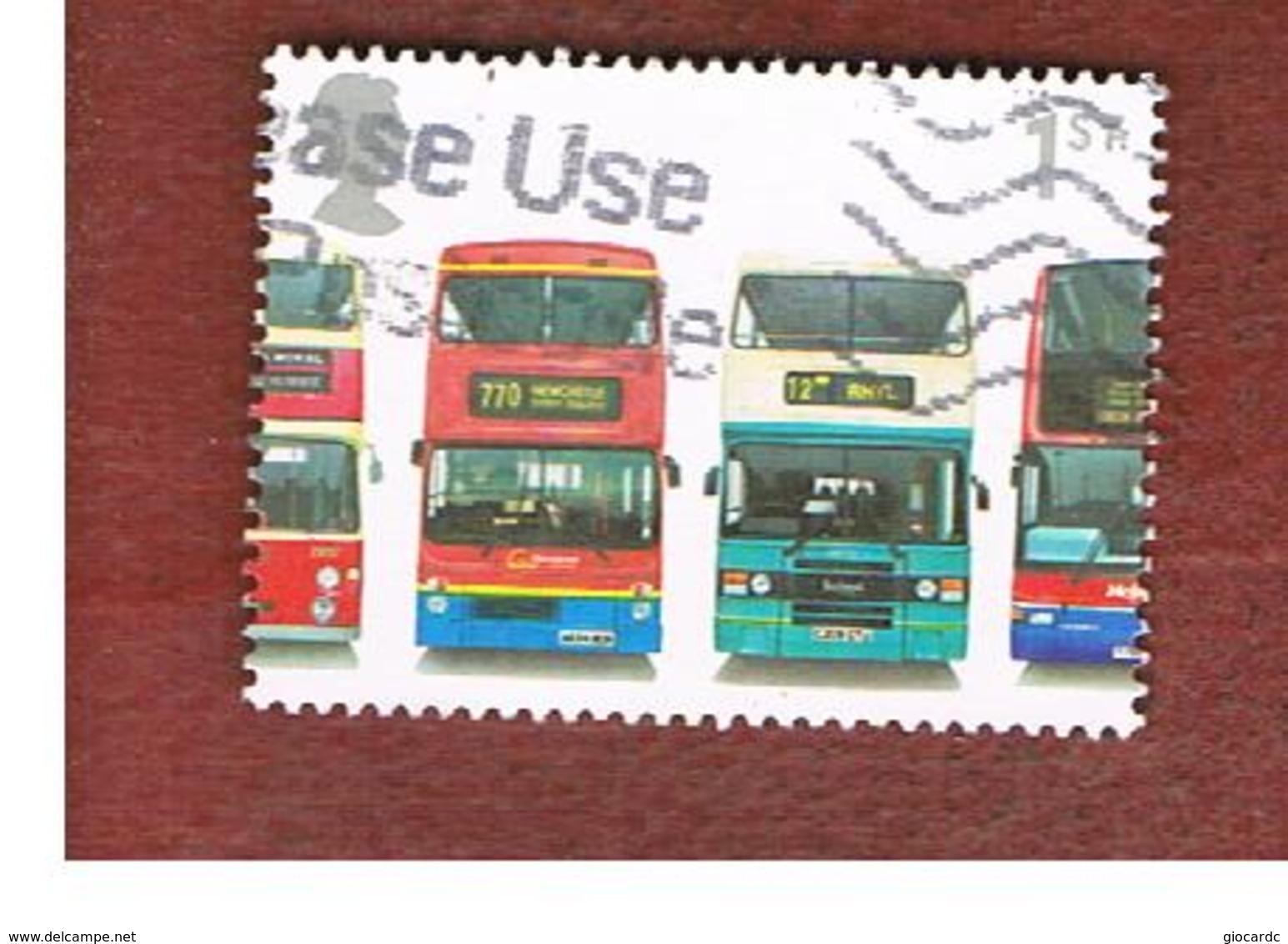 GRAN BRETAGNA.GREAT BRITAIN -  SG 2214  -  2001 DOUBLE-DECKER BUS: DAIMLER...ETC....   - USED - Usati