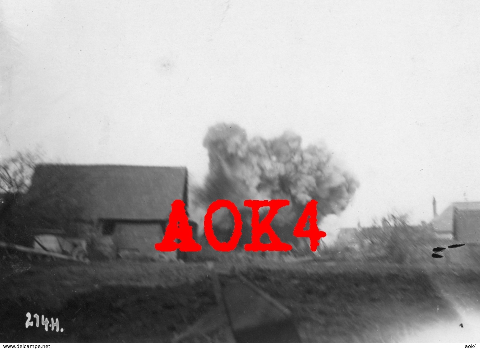 59 Nord GOUZEAUCOURT Sprengung Alberich Siegfried Stellung 1917 Explosion Occupation Allemande Nordfrankreich Cambrai - Other & Unclassified