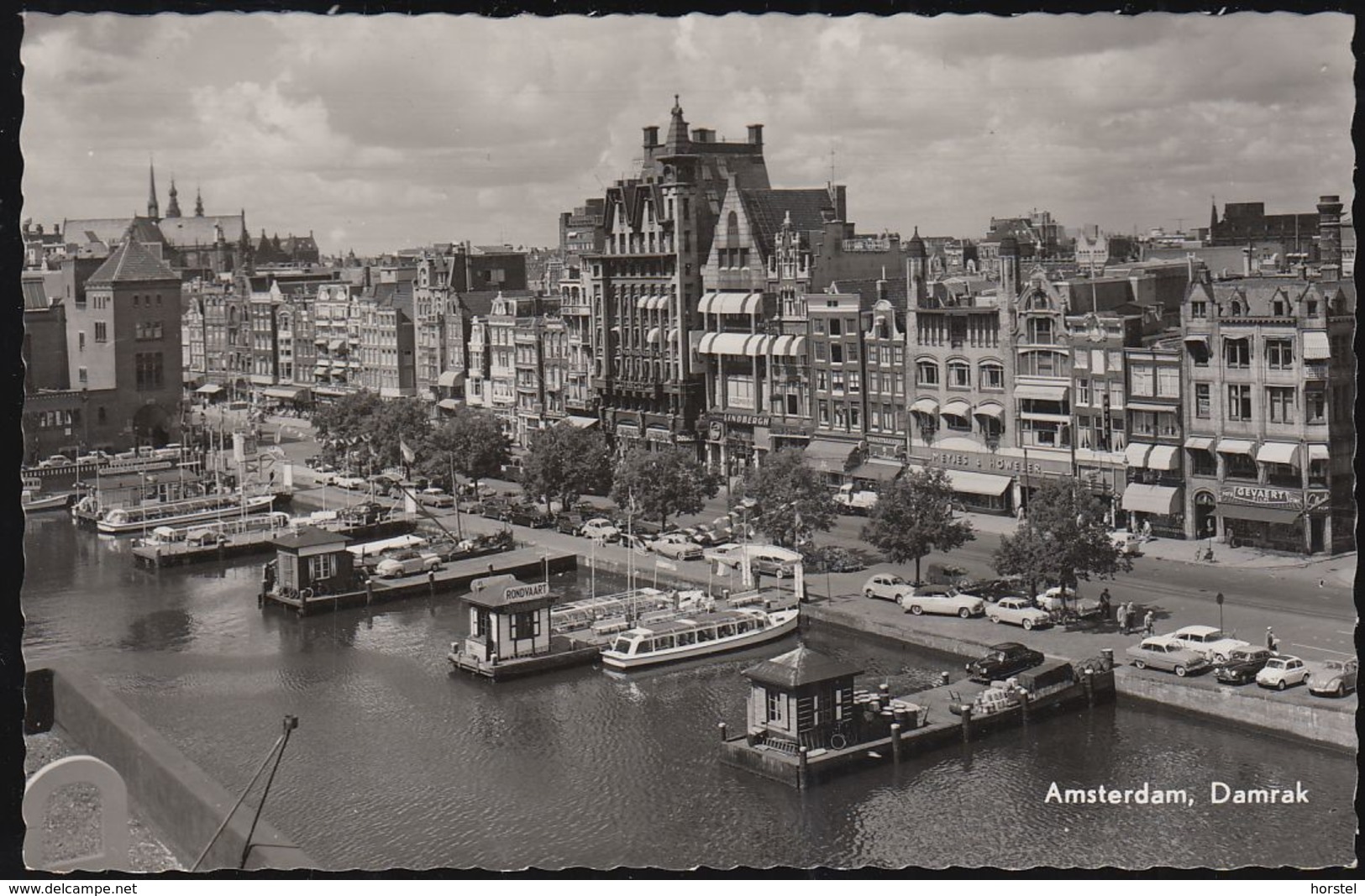 Netherland - Amsterdam - Damrak - Ships - Cars - VW Käfer - Opel - DKW- Uvm. - Amsterdam