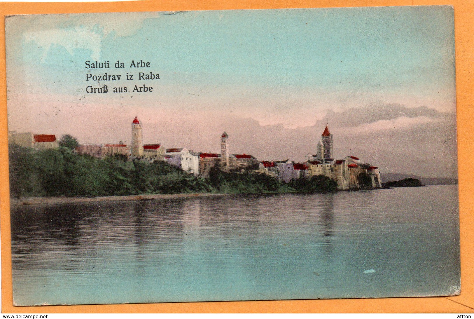 Pozdrav Iz Raba Arbe 1911 Postcard - Croatia
