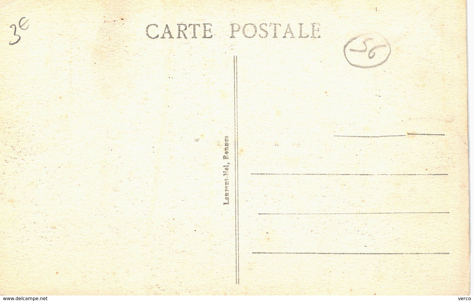 Carte Postale Ancienne De LORIENT - Lorient