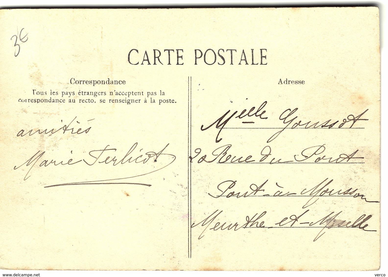 Carte Postale Ancienne De LORIENT - Lorient