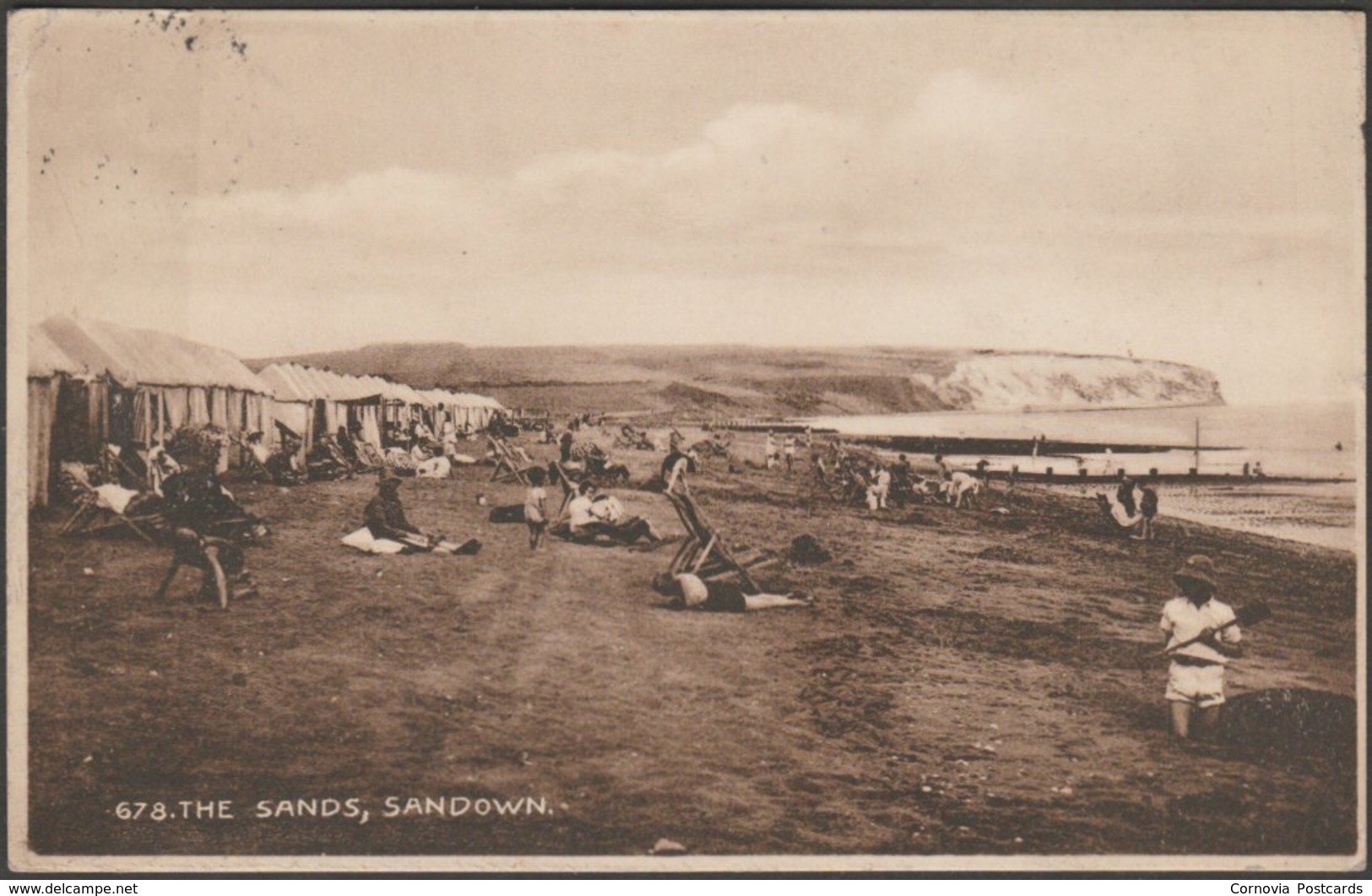 The Sands, Sandown, Isle Of Wight, 1927 - Postcard - Sandown