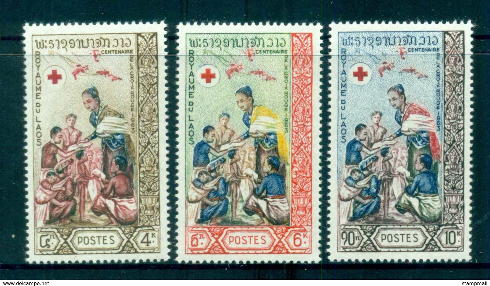 Laos 1963 Red Cross Centenary MUH Lot82897 - Laos