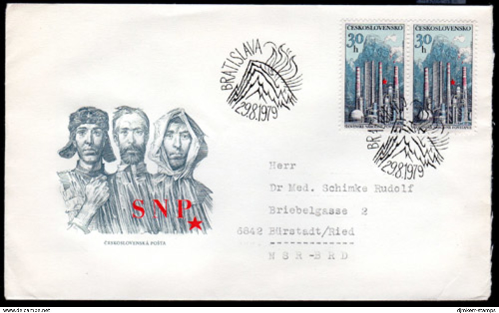 CZECHOSLOVAKIA 1979 Slovak National Rising FDC.  Michel 2516 - FDC