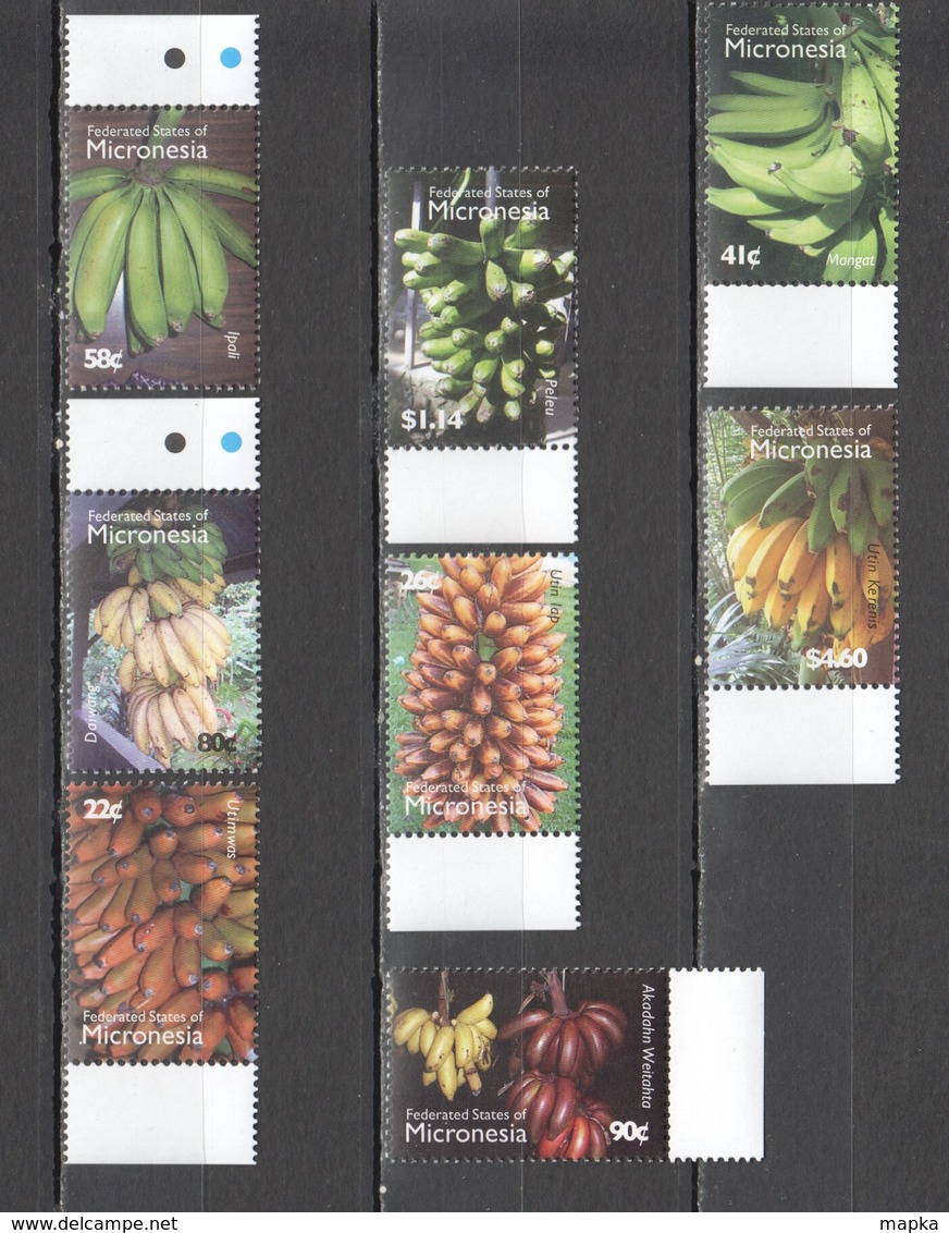 J285 MICRONESIA PLANTS FRUITS BANANAS #1790-7 !!! MICHEL 21 EURO !!! 1SET MNH - Fruits