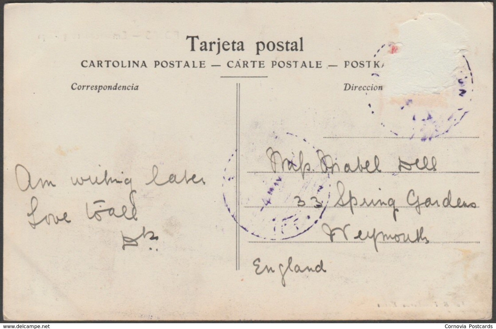 Embarcadero Y Playa, Rosas, Gerona, C.1910s - Fonolleras Tarjeta Postal - Gerona