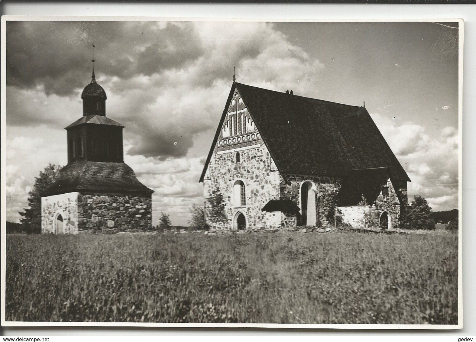 Finlande, Sipoo, Eglise Médiévale, Photographie Pietinen, Format 11x17 (439) - Lieux