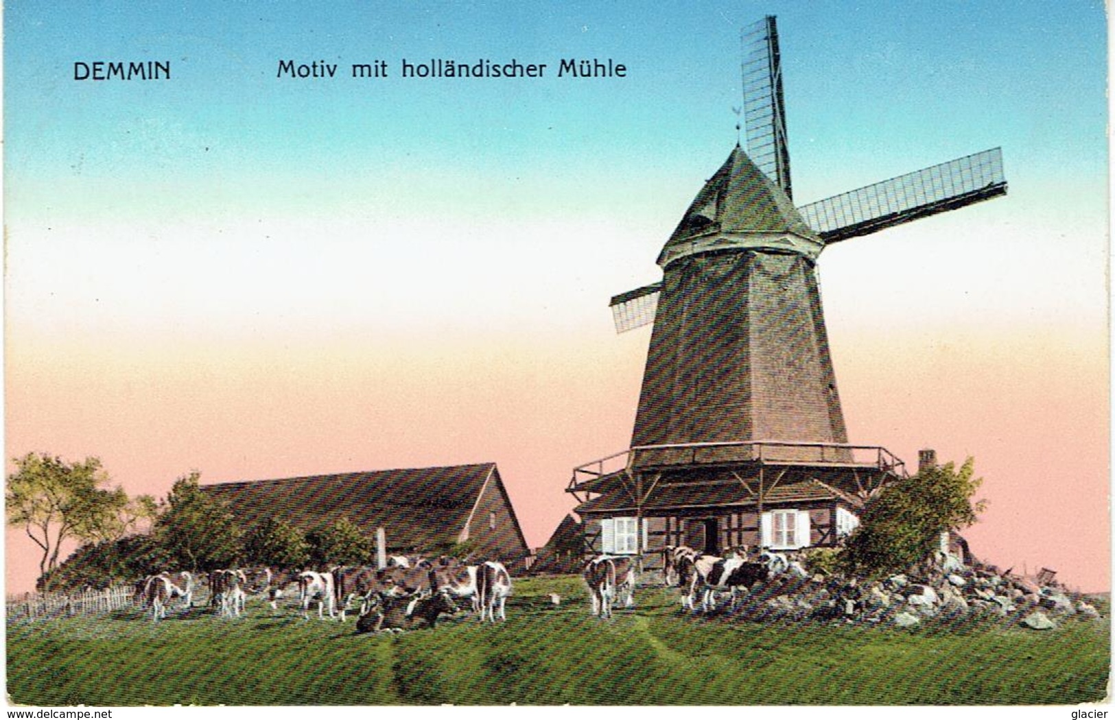 PLZ 17109 - DEMMIN - Motiv Mit Hollandischer Mühle - Molen - Feldpost Königlisches Garnisonslazaret Demmin 1915 - Demmin