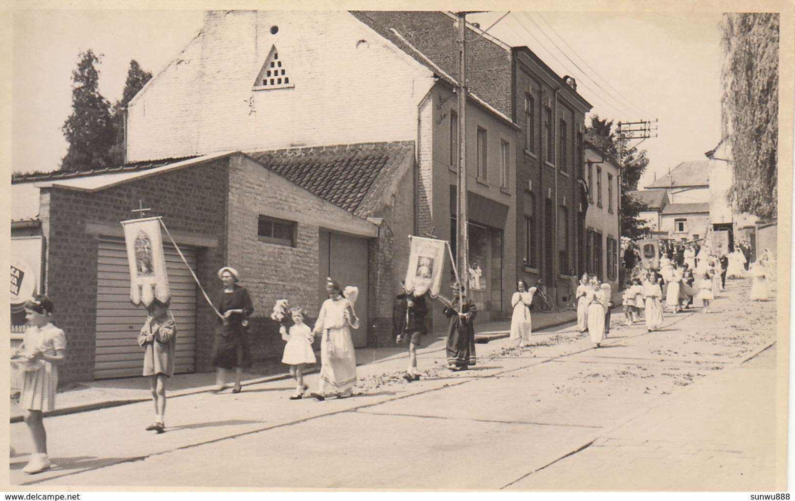 Céroux-Mousty - Carte Photo Gevaert - Top Animation Procession, Fleurs... - Ottignies-Louvain-la-Neuve