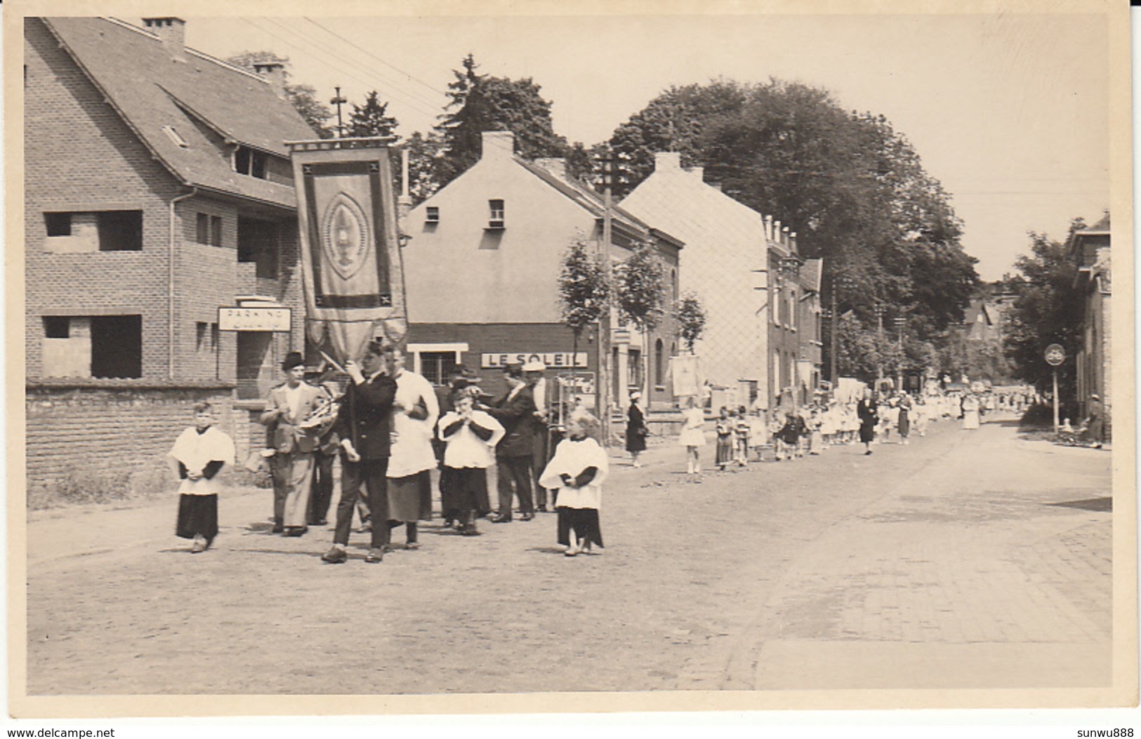 Céroux-Mousty - Carte Photo Gevaert - Top Animation Procession, Fleurs... - Ottignies-Louvain-la-Neuve