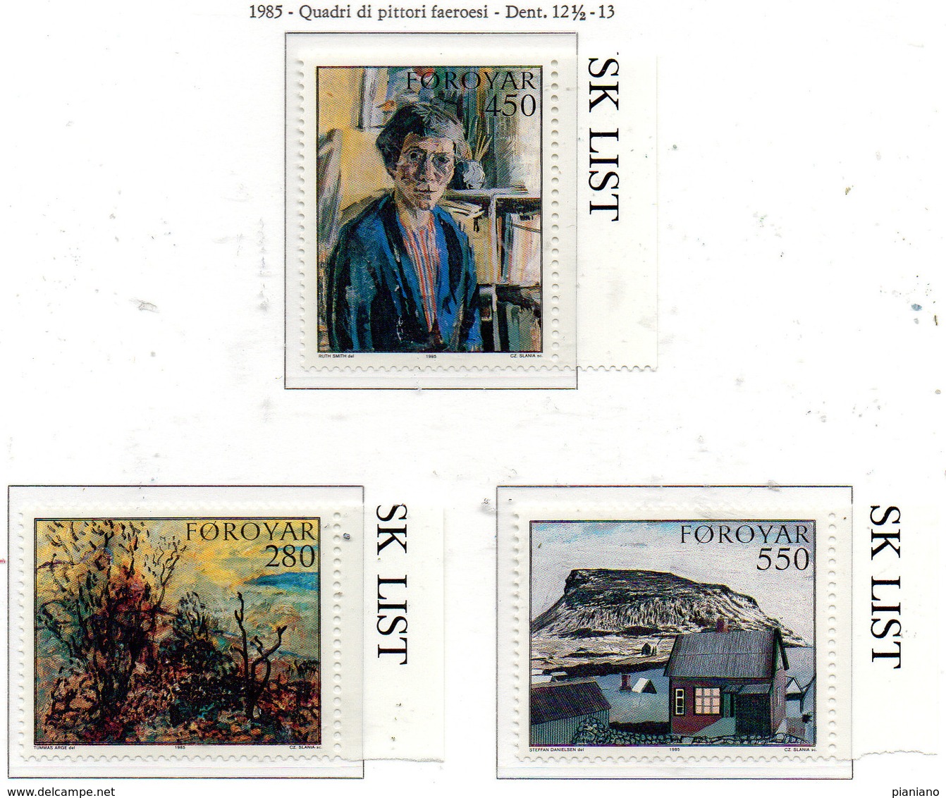 PIA  -  FAROER  -  1985  :  Arte Nelle Faroer  -  (Yv 112-14) - Isole Faroer